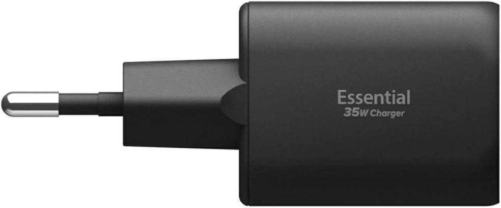 Įkroviklis Spigen Essential 35W Wall Charger EE352EU, juodas