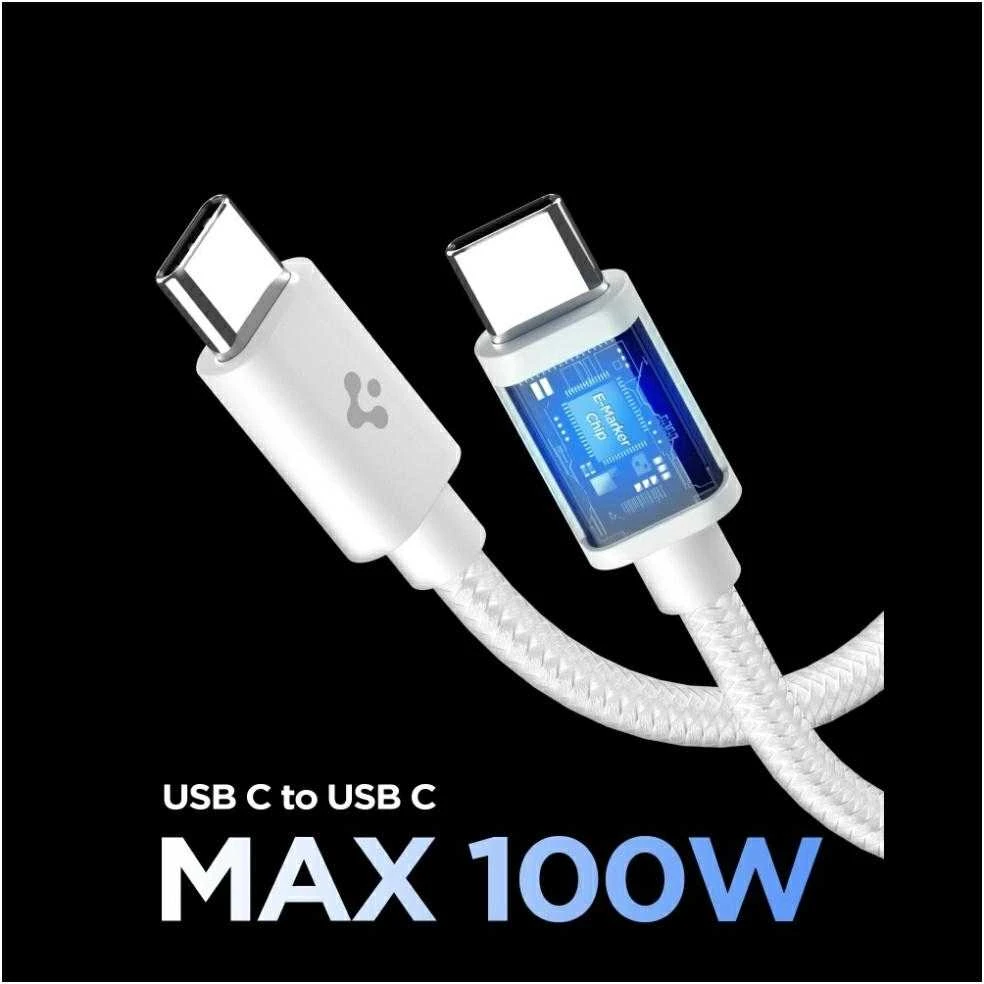 Spigen EE451EU Essential USB-C 45W Wall Charger - Baltas
