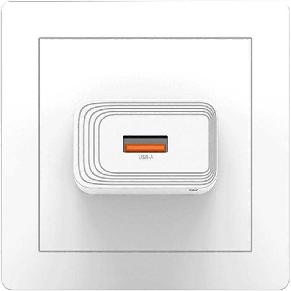 Įkroviklis jungiama į tinklą USAMS T69 10.5W 2.1A USB-A balta