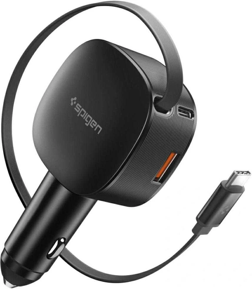 Automobilinis įkroviklis Spigen Essential 60W Car Charger EV603BT, juodas
