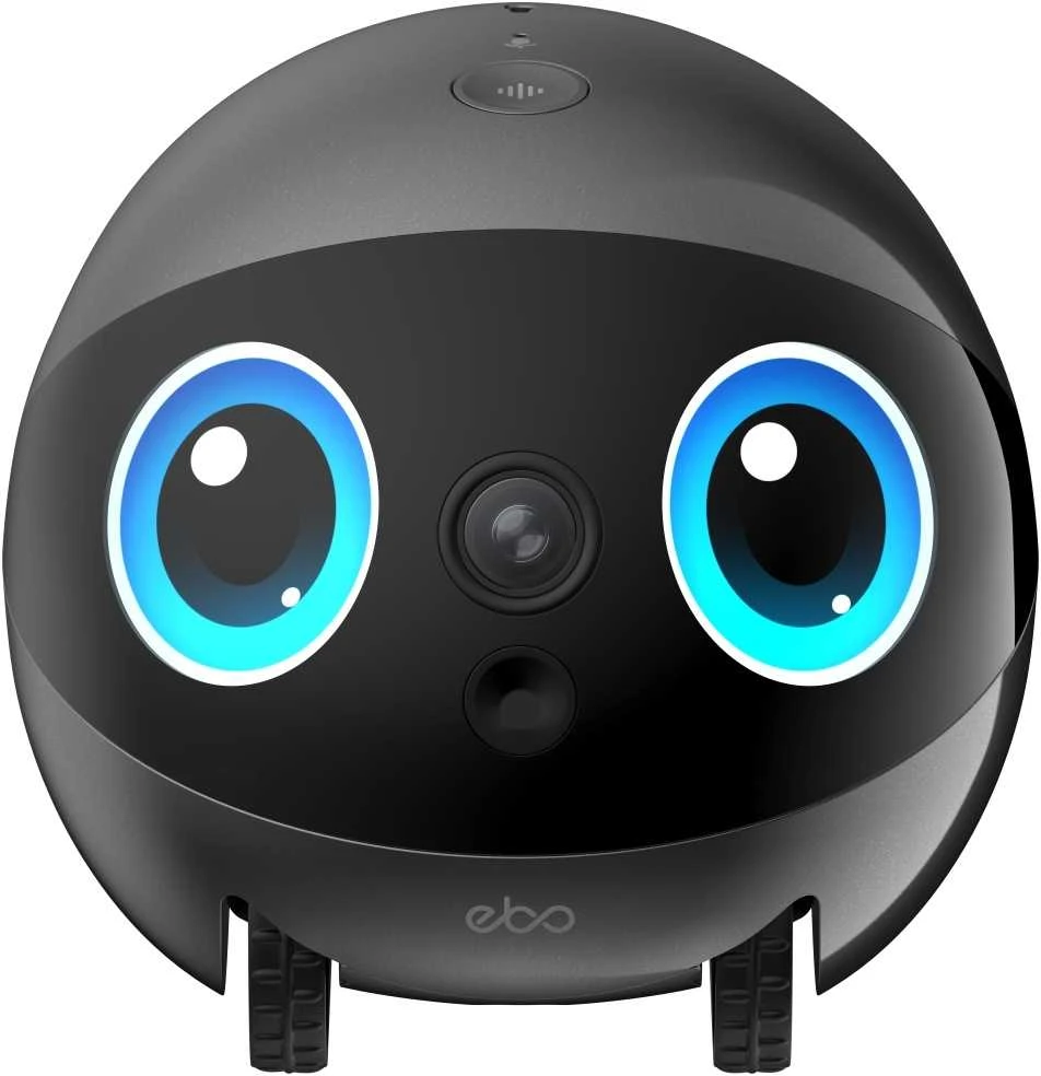 Namų robotas kompanijonas Enabot EBO Air 2 Plus FamilyBot su stebėjimo ir skambučių funkcija, pilkas