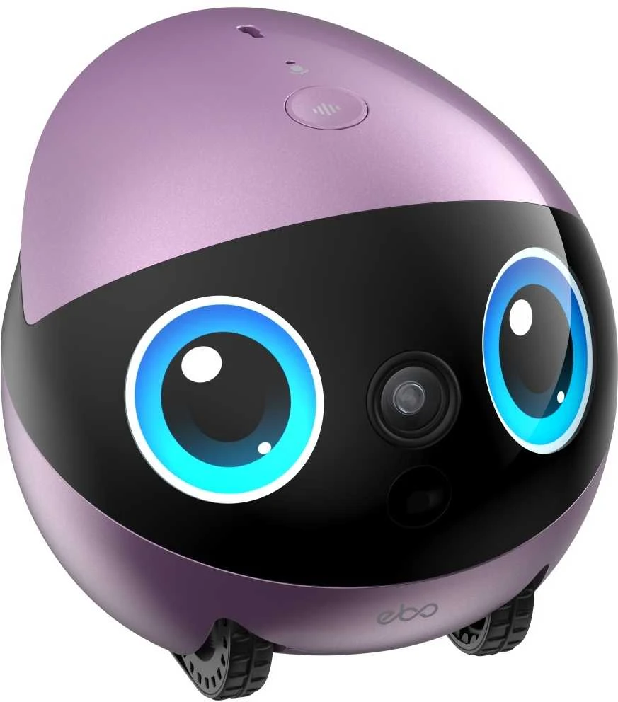 Namų robotas kompanijonas Enabot EBO Air 2 Plus FamilyBot su stebėjimo ir skambučių funkcija, violetinis