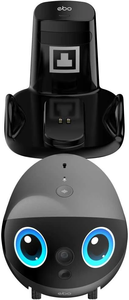 Namų robotas kompanijonas Enabot EBO Air 2 Plus FamilyBot su stebėjimo ir skambučių funkcija, pilkas