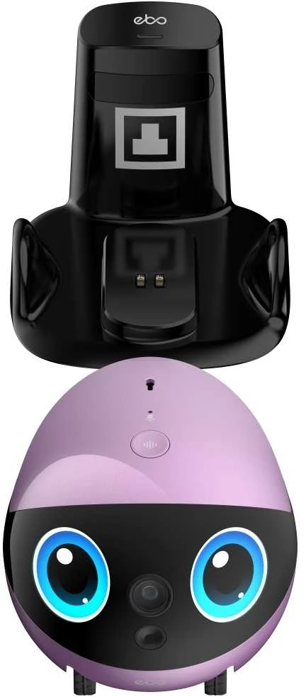 Namų robotas kompanijonas Enabot EBO Air 2 Plus FamilyBot su stebėjimo ir skambučių funkcija, violetinis