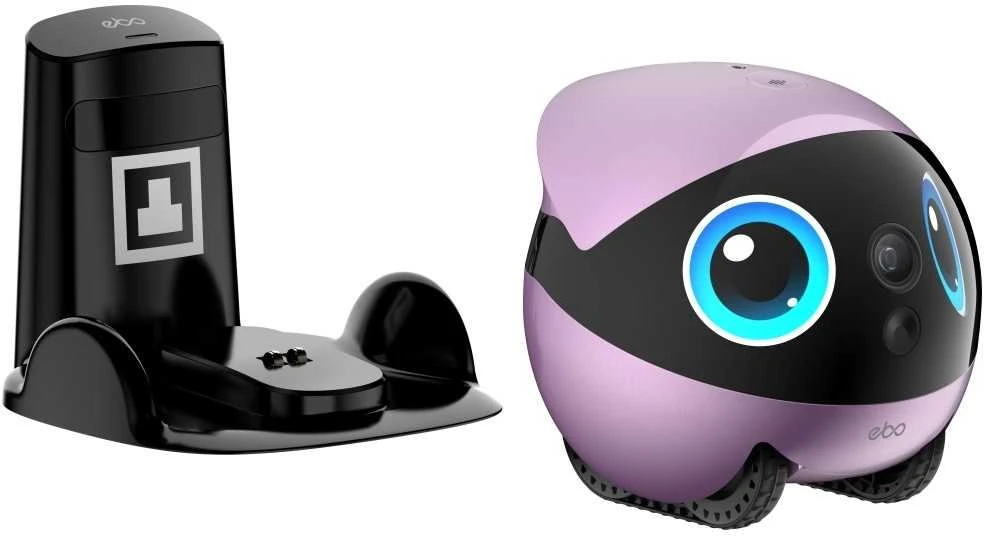 Namų robotas kompanijonas Enabot EBO Air 2 Plus FamilyBot su stebėjimo ir skambučių funkcija, violetinis