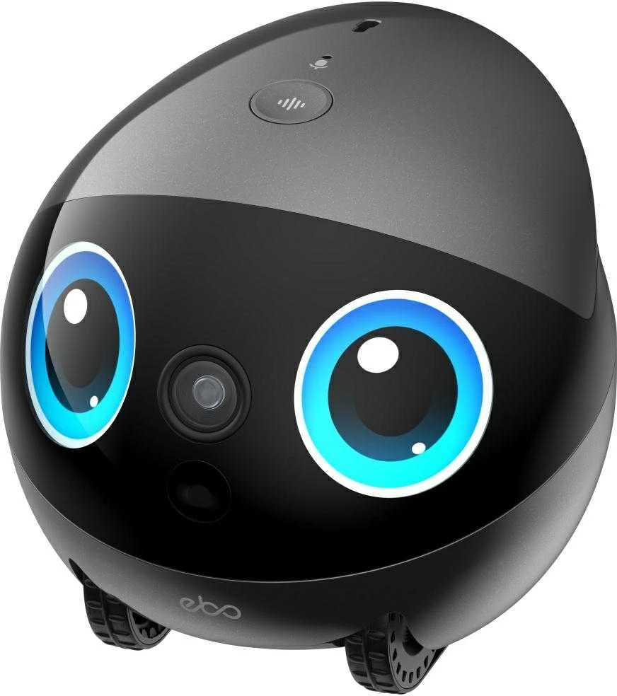Namų robotas kompanijonas Enabot EBO Air 2 Plus FamilyBot su stebėjimo ir skambučių funkcija, pilkas