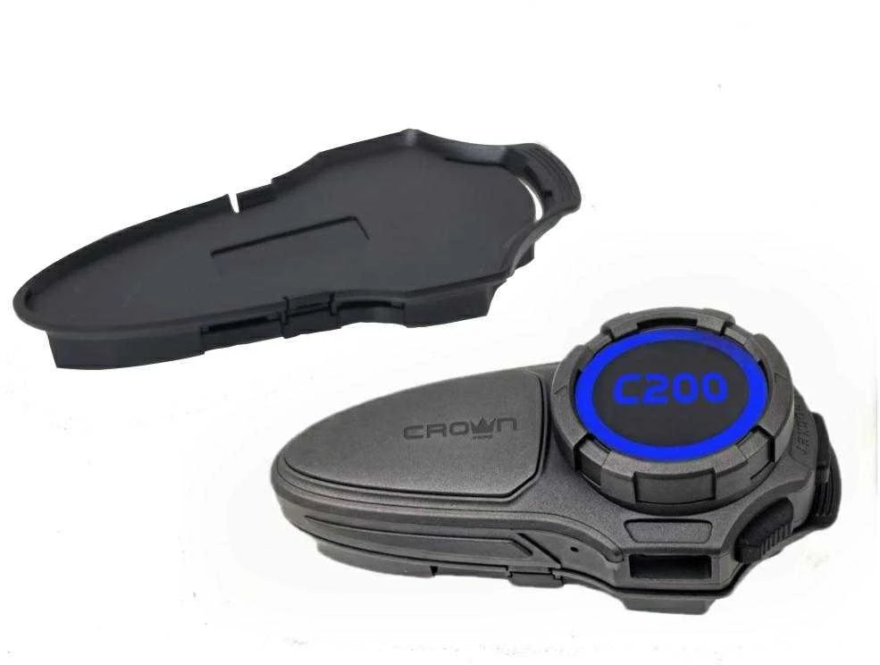Motorcycle intercom Crown C200 Mesh Bluetooth juodos spalvos