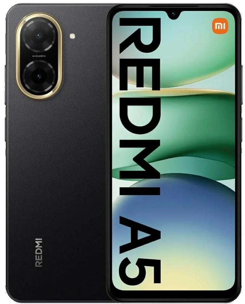 Xiaomi Redmi A5 4G 3 / 64GB Midnight Black, modelis - 64264, žema