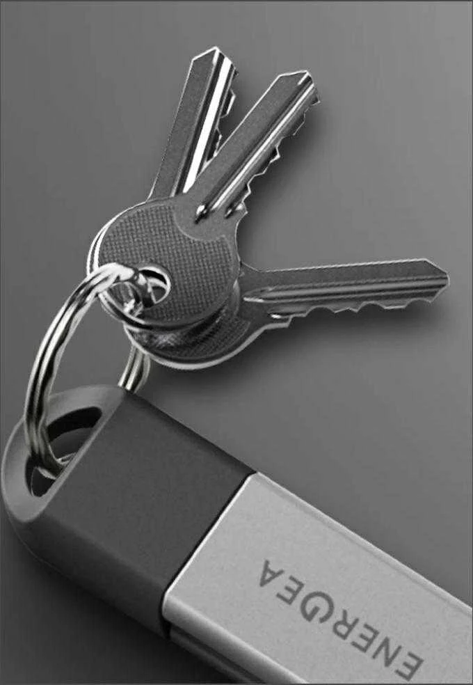 Energea Sheath Key 2-in-1 Kabelis USB-C į USB-C/USB-A 480Mbps 60W 15cm mėlynas