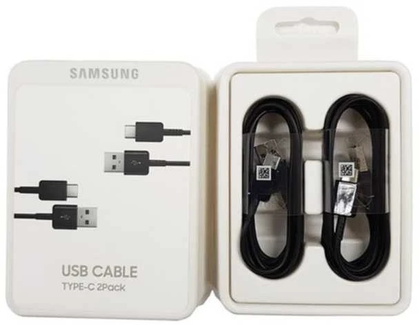 Samsung Įkrovimo kabelis (C tipo USB) (Juodas) 2 vnt.