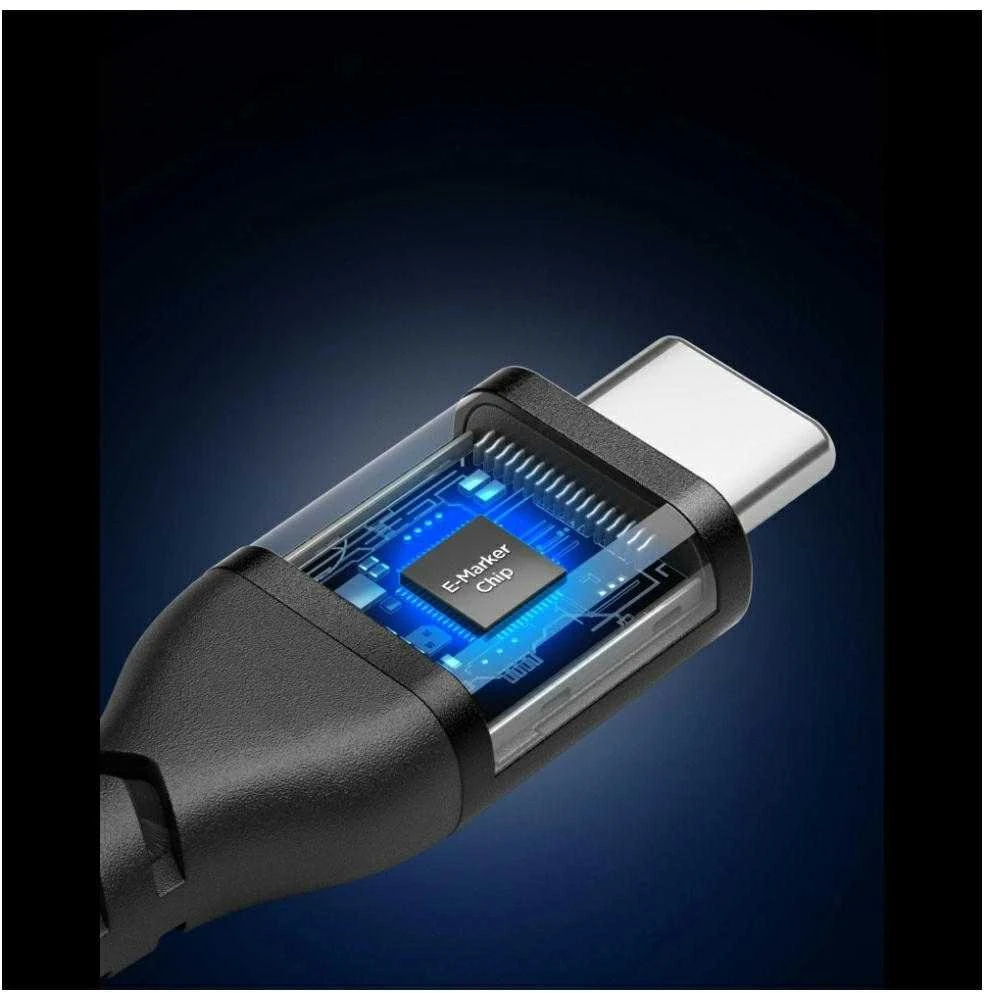 Spigen EB10010CCA Essential USB-C / USB-C 100W 100CM Cable - Juodas