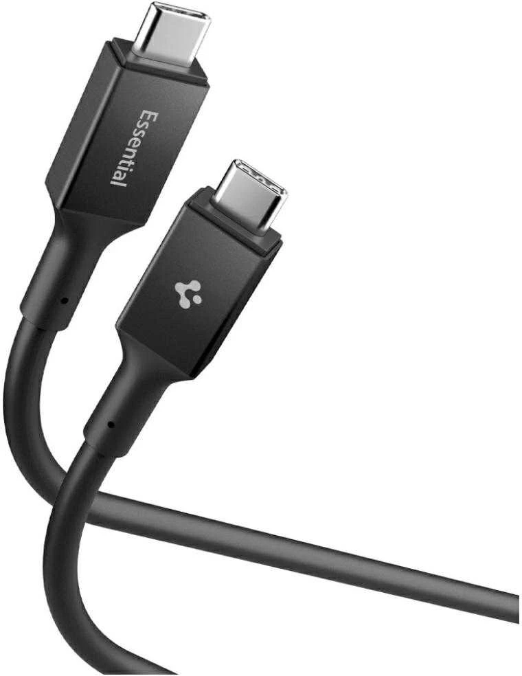 Spigen Essential USB C į USB C 240W laidas, juodas EB24012CC