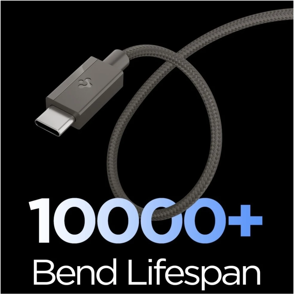 SPIGEN EB6015CC ESSENTIAL TYPE-C KABELIS 60W 150CM GUNMETAL