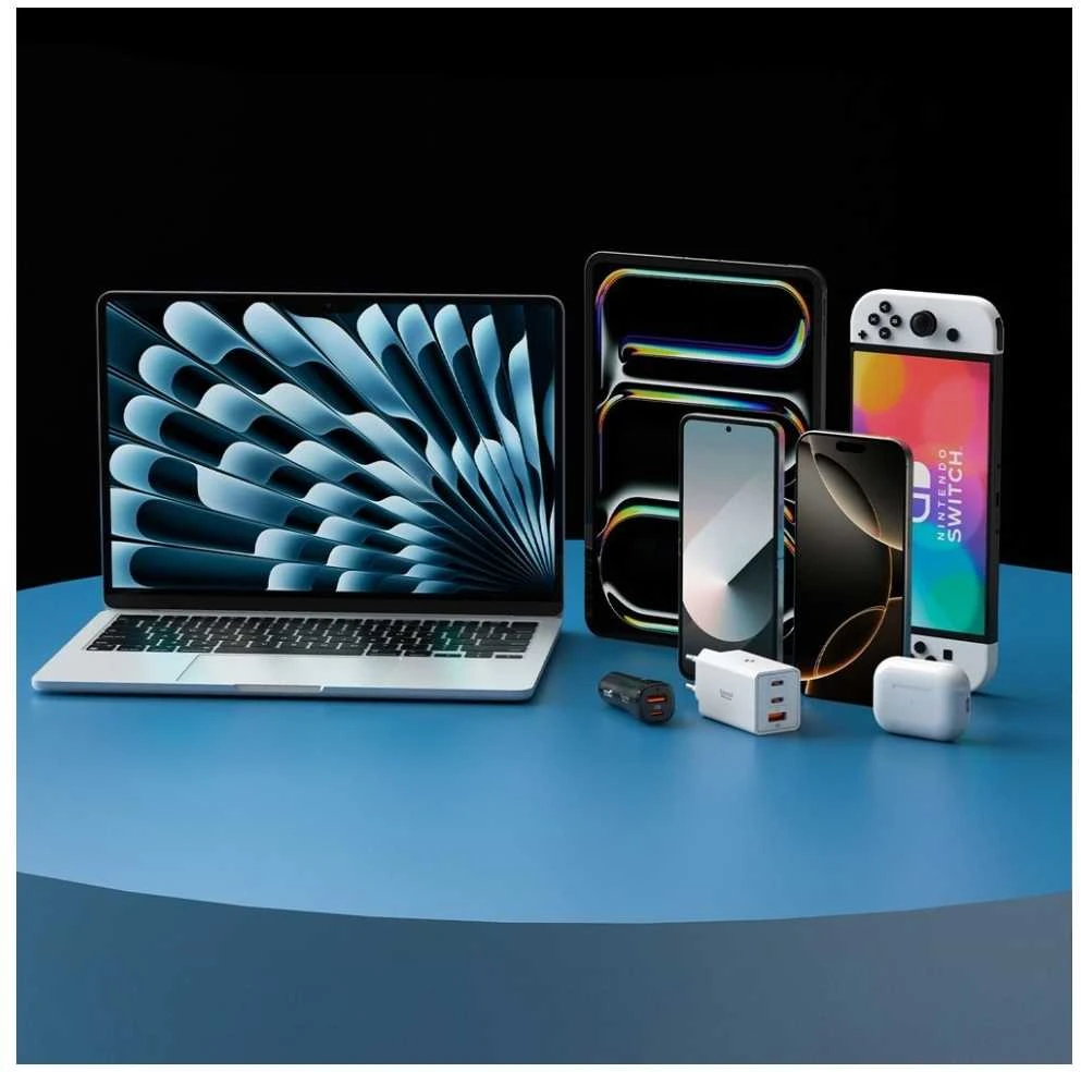 Spigen EB6020CC 60W laidas + USB-C / USB-C laidas 200 cm - Baltas