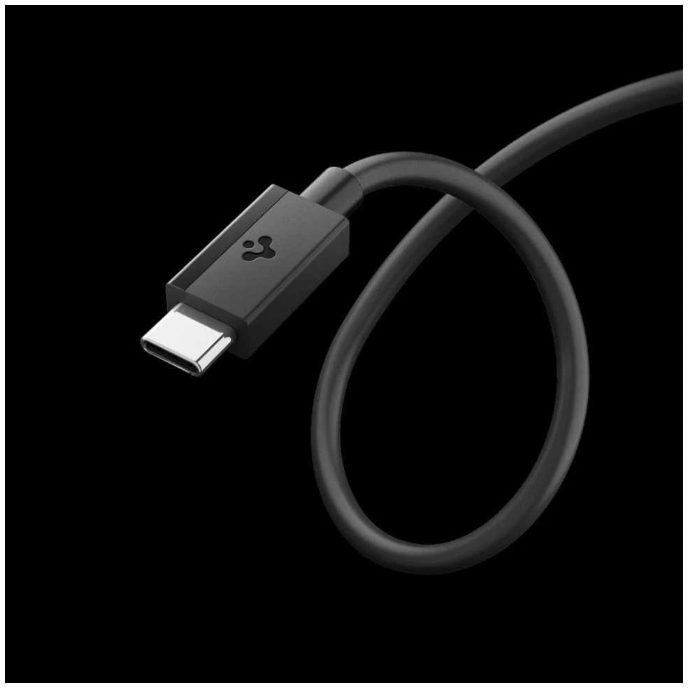 Spigen EB6010CC USB-C 60W Cable 100 cm - Juodas