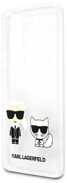 Karl Lagerfeld KLHCA32CKTR A326 A32 5G kietas dėklas, skaidrus Karl & Choupette