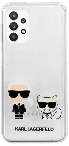 Karl Lagerfeld KLHCA32CKTR A326 A32 5G kietas dėklas, skaidrus Karl & Choupette