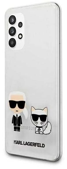 Karl Lagerfeld KLHCA32CKTR A326 A32 5G kietas dėklas, skaidrus Karl & Choupette