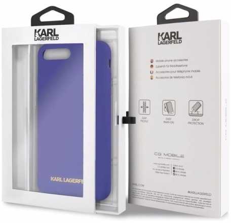 Dėklas Karl Lagerfeld KLHCI8LSLVOG iPhone 7/8 Plus hardcase violetinė/violetinė Silicone