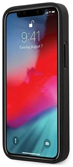 Dėklas Karl Lagerfeld Saffiano Ikonik Karl's Head skirtas iPhone 12 Mini, juodas
