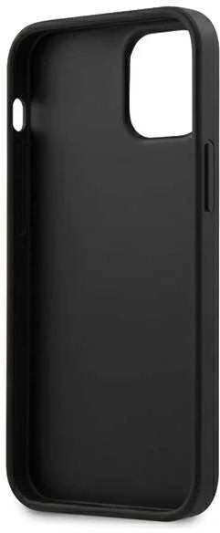 Dėklas Karl Lagerfeld Saffiano Ikonik Karl's Head skirtas iPhone 12 Mini, juodas