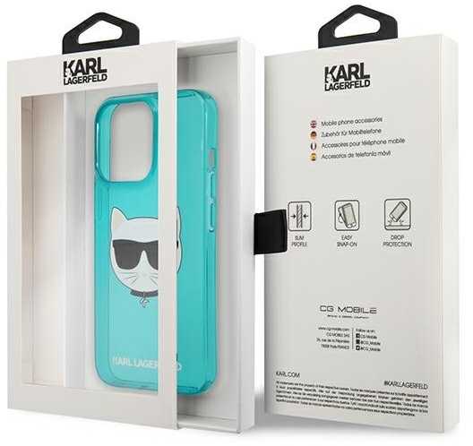 Karl Lagerfeld dėklas skirtas Apple iPhone 13 Pro Max, mėlynas