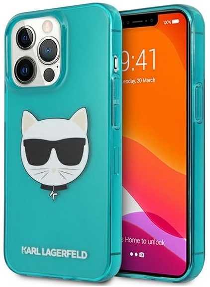Karl Lagerfeld dėklas skirtas Apple iPhone 13 Pro Max, mėlynas