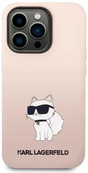 Dėklas Karl Lagerfeld KLHCP14XSNCHBCP IPHONE 14 PRO MAX 6.7 "HARDCASE Rožinis/Rožinis SILICONE CHUPETTE