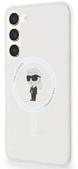 Karl Lagerfeld KLHMS24MHFCKNOT S24+ S926 skaidrus kietas dėklas IML Ikonik MagSafe