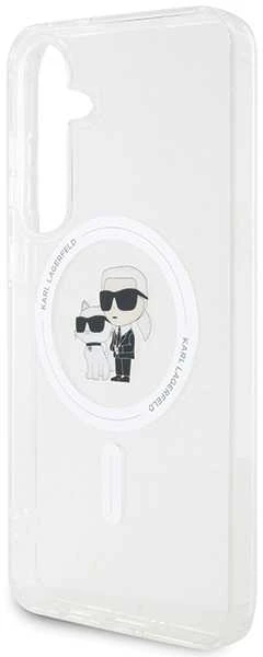 Samsung Galaxy S24 Karl Lagerfeld Dėklas IML Karl&Choupette MagSafe (KLHMS24SHGKCNOT) skaidrus