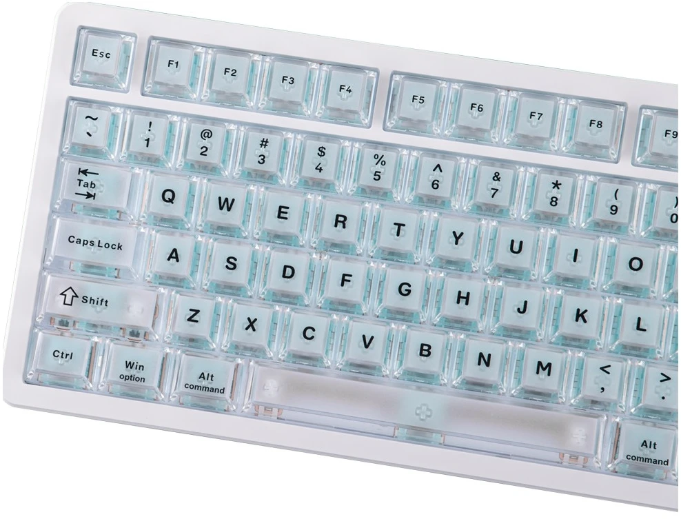 Klaviatūra mechaninė Epomaker HE75 V2 Jade HE Switch balta-kreminė/baltas-creamy