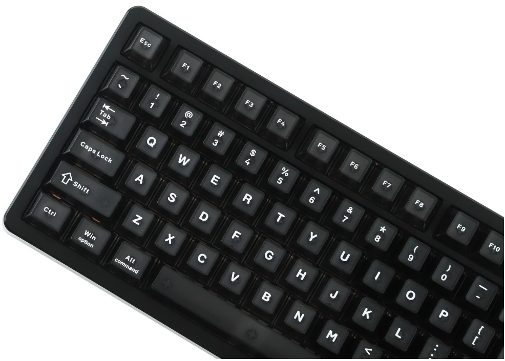 Klaviatūra mechaninė Epomaker HE75 V2 Jade HE Switch juoda-kreminė/juodas-creamy