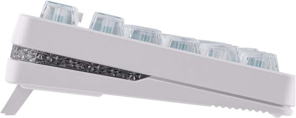 Klaviatūra mechaninė Epomaker HE75 V2 Jade HE Switch balta-kreminė/baltas-creamy