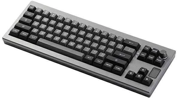 Klaviatūra mechaninė Epomaker Shadow-X Flamingo Switch juodai-sidabrinis/juodas-sidabrinis