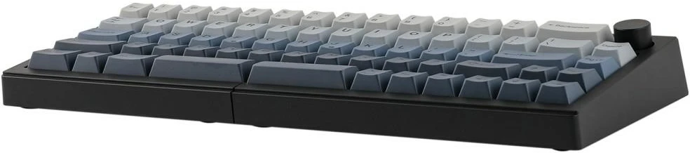 Klaviatūra mechaninė Epomaker Split 65 Switch juoda-flamingi/juodas-flamingo