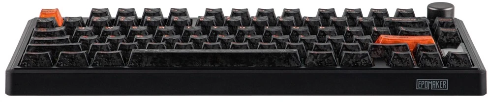 Klaviatūra mechaninė Epomaker TH80 V2 Jade Switch juoda-pilka-kreminė/juodas-pilkas-creamy