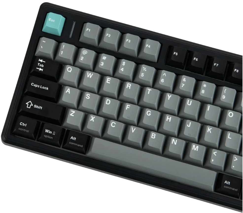 Klaviatūra mechaninė Epomaker TH80 V2 Pro Silent V2 Switch juoda-sea salt/juodas-sea salt