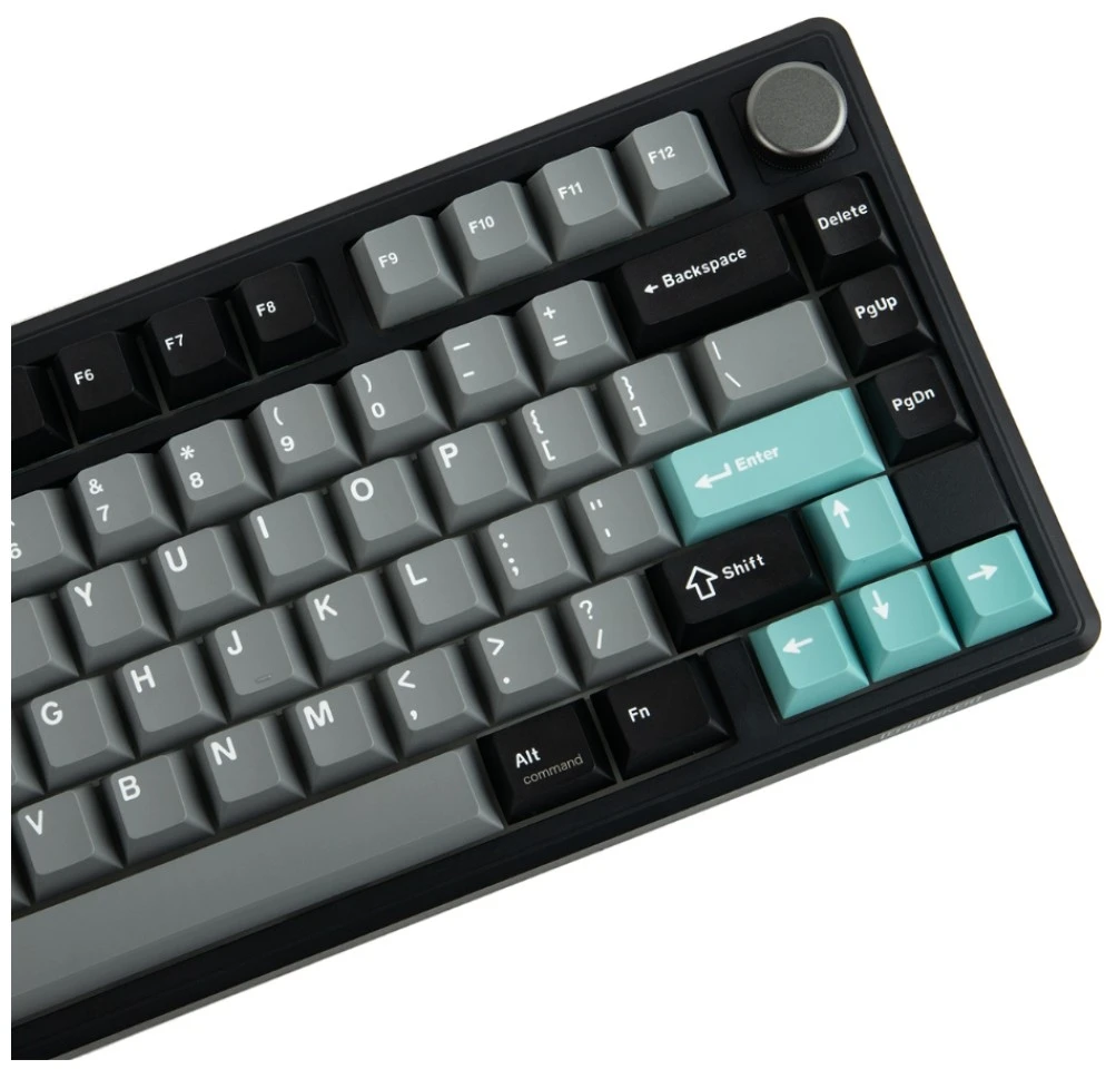 Klaviatūra mechaninė Epomaker TH80 V2 Pro Silent V2 Switch juoda-sea salt/juodas-sea salt
