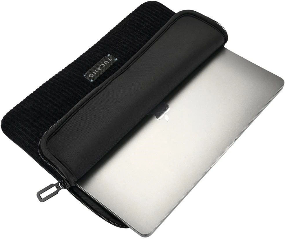 Krepšys na laptopa Tucano Velluto 2 Sleeve 16" do MacBook juoda