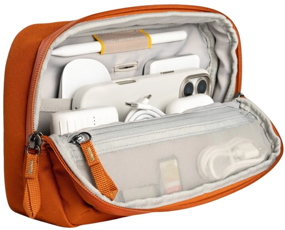 Krepšys UNIQ Denver Tech Kit Pouch 2.5L oranžinė