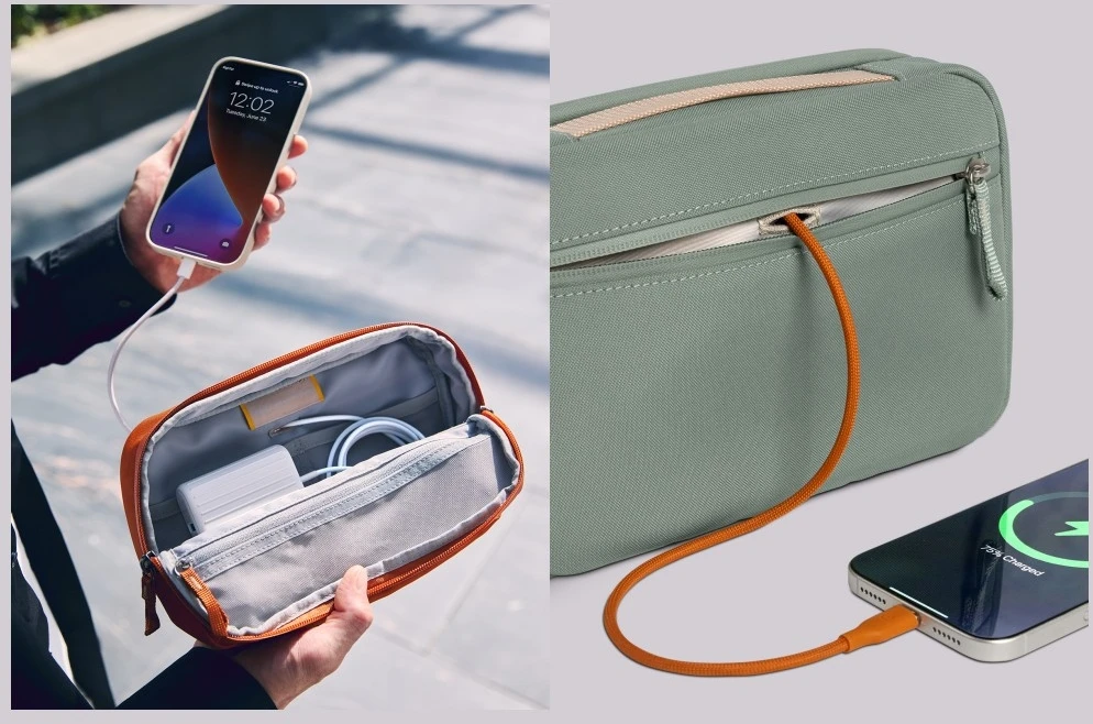Krepšys UNIQ Denver Tech Kit Pouch 2.5L oranžinė