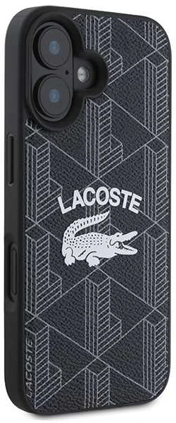 Lacoste Blend Monogram MagSafe Case for iPhone 16 dėklas telefonui juodos spalvos