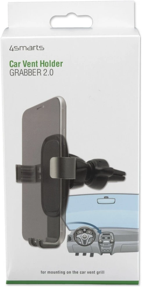 Dėklas Trixie 4Smarts Car Holder Grabber 2.0 pilkas / juodas (pilkas / juodas)