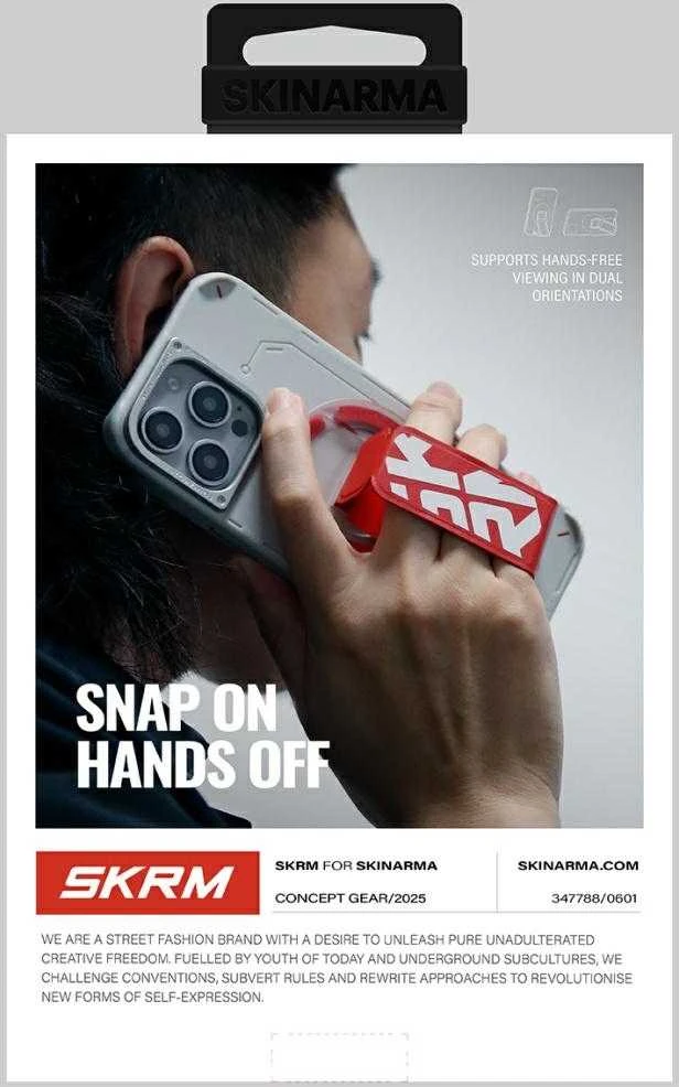 Magnetinė rankena Skinarma Arch XE Phaze Smart Grip-Stand mėlynas