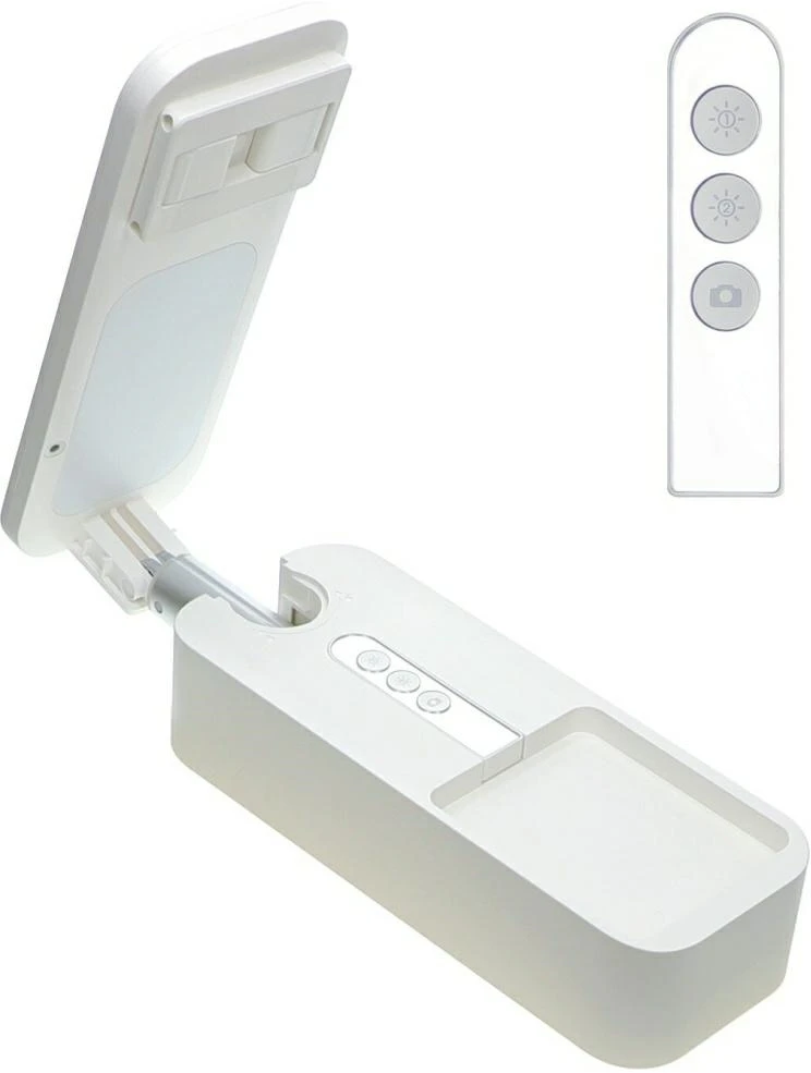 „Gadgetmonste“ asmenukių stovas „4smarts LoomiPod“ sulankstomas su lempomis ir nuotolinio valdymo pultu / 462710 / 6530045