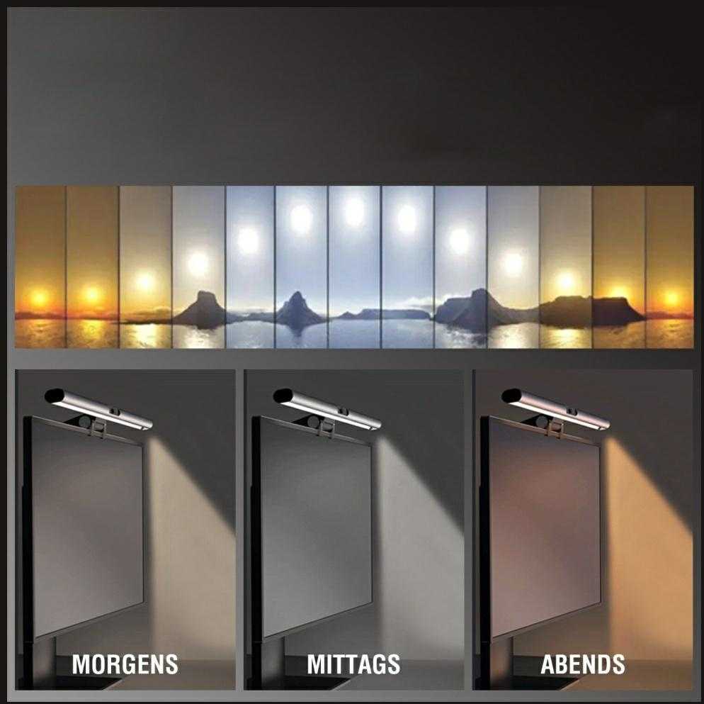 Laikiklis Monitoriaus šviestuvas 4smarts LightBar sidabro spalvos