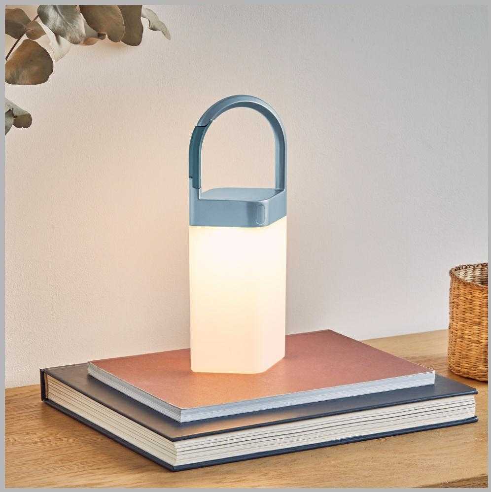 Dėklas Lexon „Horizon“ belaidė LED lempa, šviesiai mėlyna LH77LB1
