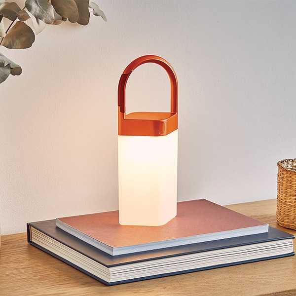 Dėklas Lexon Horizon belaidė LED lempa oranžinė LH77O1