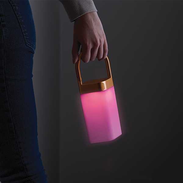 Dėklas Lexon Horizon belaidė LED lempa oranžinė LH77O1