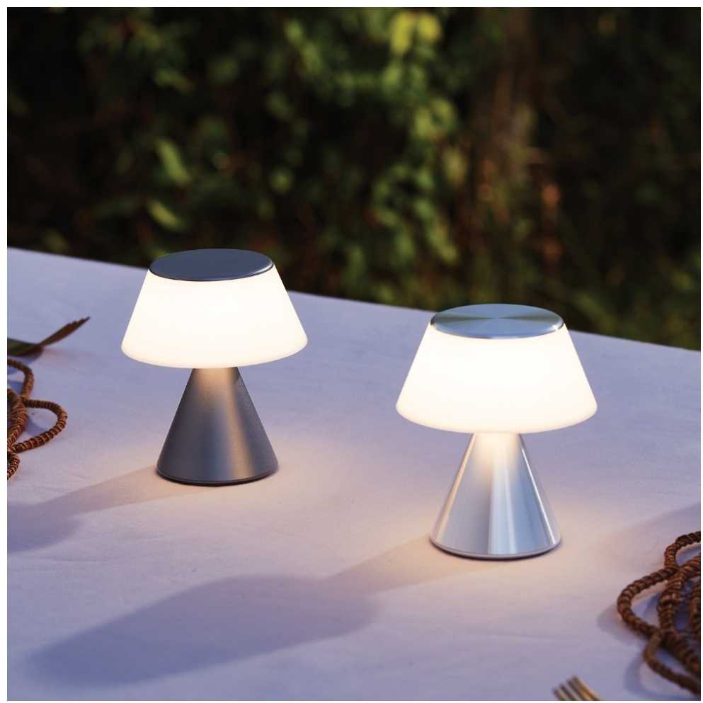 Lexon Luma M LED lempa sidabrinė LH87MAP